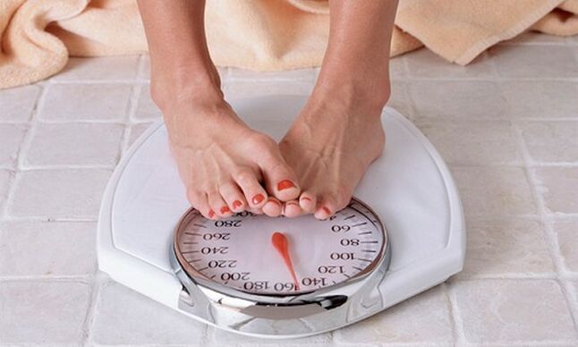 Change of weight as a negative effect on the form of chest