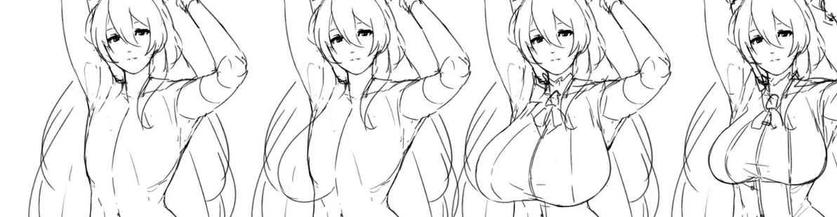 The proportions of the female chest