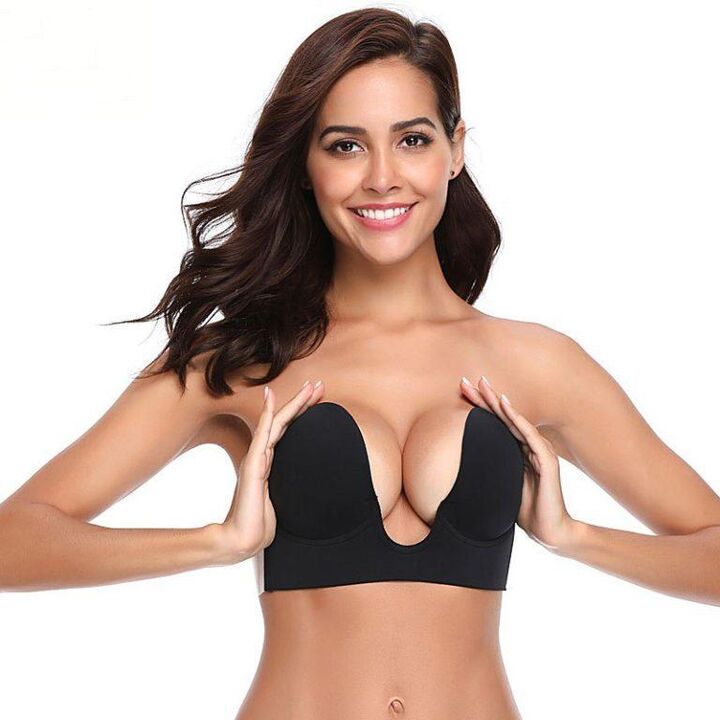 Special bra for visual breast augmentation.
