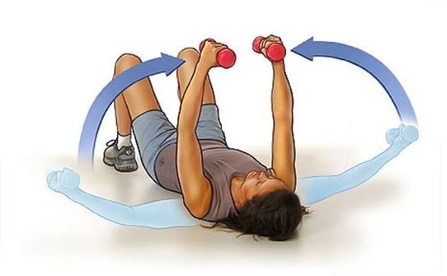 dumbbell exercises to enlarge breasts