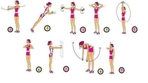 A set of sports exercises that will help increase the size of the breasts. 